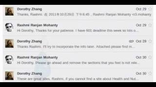Social media project chain emails