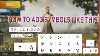 HOW TO CHANGE STYLISH NAME,FONTS,SYMBOLS IN PUBG | TAMIL | PUBG MOBILE | TAMIL SQUAD