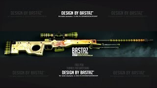 SPEED ART | YouTube Template CS:GO AWP DRAGON LORE Бесплатно