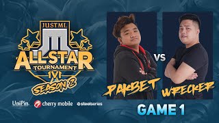 Just ML 1v1 Allstar  Tournament 2 Day 4 Wrecker vs Pakba1ts Game 1(BO3) | Just ML Mobile Legends