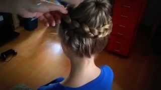 Hairstyle for girls.Circular kos. Круговая коса. № 12
