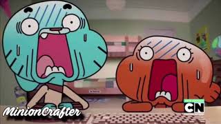Peter farts and surprises gumball and Darwin