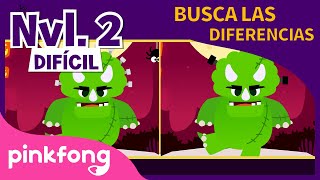 Dinosaurios de Halloween | ¡Encuentra las diferencias!???? | Difícil | Pinkfong Canciones Infantiles
