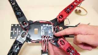 HJ450 FPV quadcopter - wiring and led light system