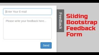 Sliding Bootstrap Feedback/Contact Form