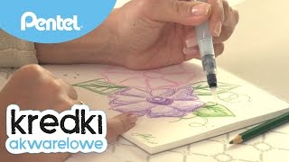 Kwiaty - Kredki Akwarelowe | Pentel