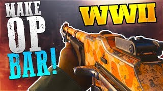 How To Make "OVERPOWERED BAR" in COD WW2 - WW2 Best BAR Class Setup - BEST GUNS