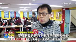 學測衝刺週 專家:考前勿碰沒把握題目│中視新聞 20160117