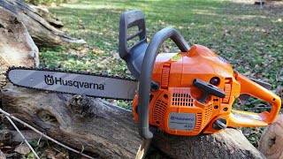 Спилили деревья у дома на дрова, бензопилой Husqvarna.Часть 1