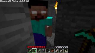 Minecraft- Meeting Herobrine Singelplayer