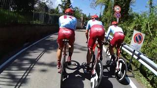 Team Katusha Alpecin training Giro d'Italia 2019 ITT stage 1