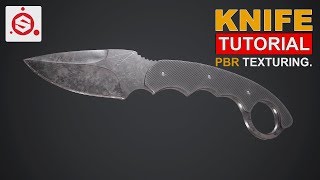 Browning Knife Tutorial -  Baking & PBR Texturing - Substance Painter