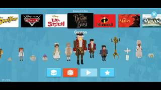 Disney Crossy Road #4 Beauty and the Beast All Characters Gameplay