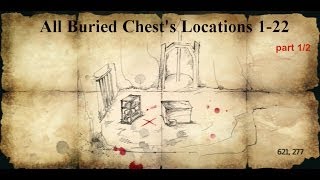 Assassins creed 4 Black Flag all treasure maps 1-22 part 1/2