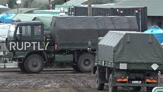 Poland: Military sets up camp near Belarusian border