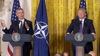 Watch: Present Trump and NATO Sec. Gen. Stoltenberg hold news conference