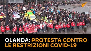Paesi Bassi: protesta contro le restrizioni #COVID-19