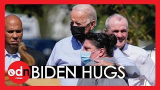Biden HUGS New Jersey Residents During Ida Aftermath