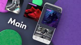 Sneakers app screen animation