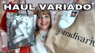 HAUL VARIADO, STRADIVARIUS, GUESS, BERSHKA, MERCADILLO, Y REGALITOS!!!??