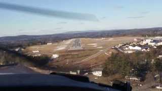 Flying into Augusta, Maine