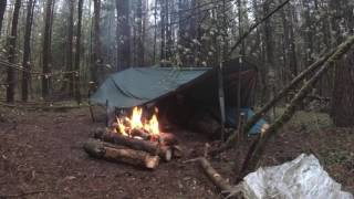 ?Экстремальный Кемпинг с Ночевкой | Сутки под Дождем • Extreme camping overnighter | Heavy rain
