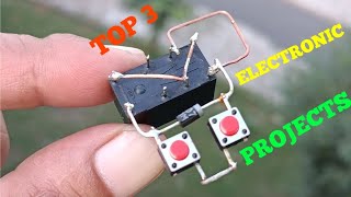 TOP 3 ELECTRONIC PROJECTS WITH RELAY, LED, DIODE & DC MOTOR