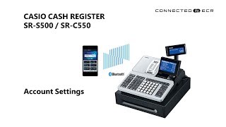 CASIO SR-S500 / SR-C550 POS Cash Register - Account Settings (Thai)