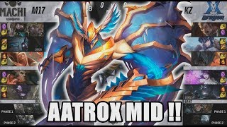 BDD Plays New Aatrox Midlane - M17 VS KZ - 2018 Rift Rivals Day 3