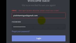 New Login Location Detected | DISCORD ERROR |