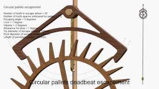 Circular Pallets Deadbeat Escapement