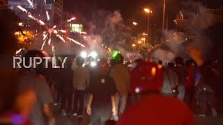 Thailand: Anti-govt protesters met with police water cannon and tear gas in Bangkok