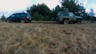 Chrysler Grand Voyager 4WD vs UAZ and Nissan Patrol 4K! 1550658