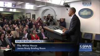 Reporter Gets Sick During Obama's Final Press Conference