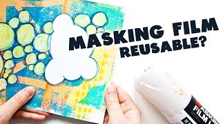 More Gel Printing Ideas - Reuse Masking Film!