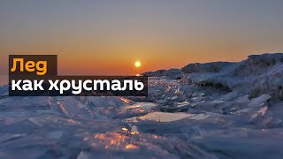Капчагайское водохранилище в Казахстане покрылось слоем льда