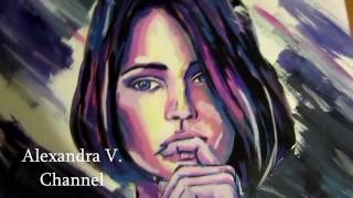 Alexandra V. | Портрет гуашью | Спидпейнт
