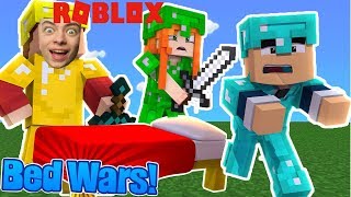КРОВАТНЫЕ ВОЙНЫ В РОБЛОКС БЕД ВАРС ЛОМАЕМ КРОВАТИ Bed Wars ROBLOX