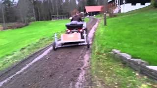 Väghyvling med ATV på Kvarnakullen