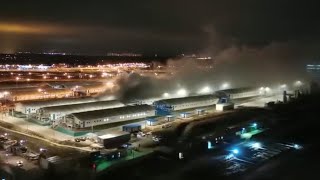 Первые минуты после взрыва в Коммунарке — видео очевидца