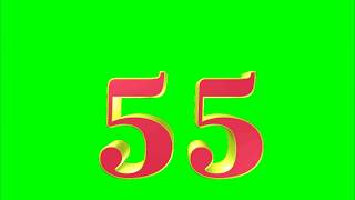Футажи Красивые цифры 25 35 45 55 65 75 хромакей и без фона,chromakey.Anniversary