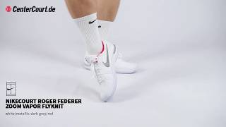 NIKECOURT Roger Federer Zoom Vapor Flyknit in weiß