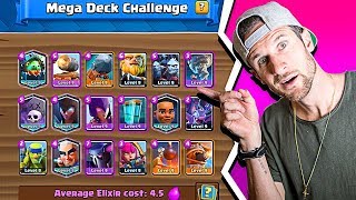 MEGA DECK IN CLASH ROYALE!!  - 18 CARD DECK!?