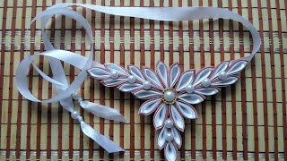 Мои работы,украшения с лент,канзаши за 2016 год,от Наталии Кухта)