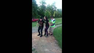 Little girl gets hit in vagina