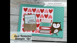 Stampin' Up!  NL - Lief kaartje met de 'Check you out ' stempelset