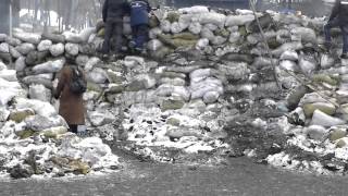 Ukraine Баррикады в Киеве 01.02.2014