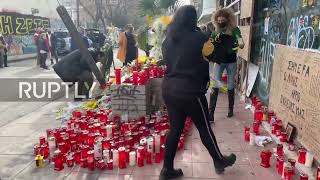 Greece: Police arrest 8 for football fan murder in Thessaloniki as crowds mourn at crime scene