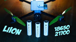 Гоночный коптер на LiIon? Тестируем 18650 и 21700 в деле. [DIY 18650 Pack Test]