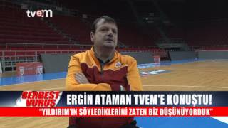 ERGİN ATAMAN'DAN AZİZ YILDIRIM'A...